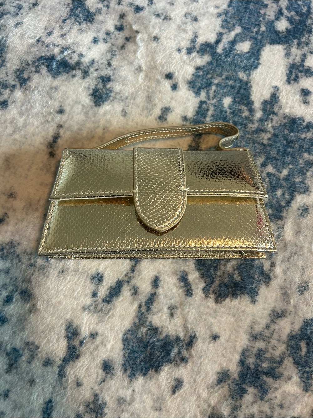Steve Madden • Metallic Gold • Mini Top-Handle Crossbody •